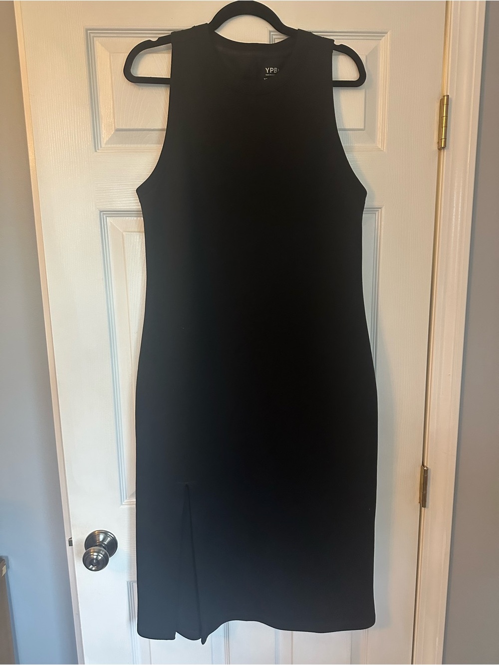 Abercrombie YPB Black Sleeveless Midi Dress